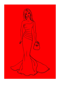 Barbie Doll With A Majestic Dress Coloring Pdf, Free Vectors File